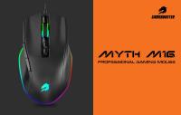 GAMEBOOSTER M16 Myth RGB Aydınlatmalı Siyah Profesyonel Gaming Mouse